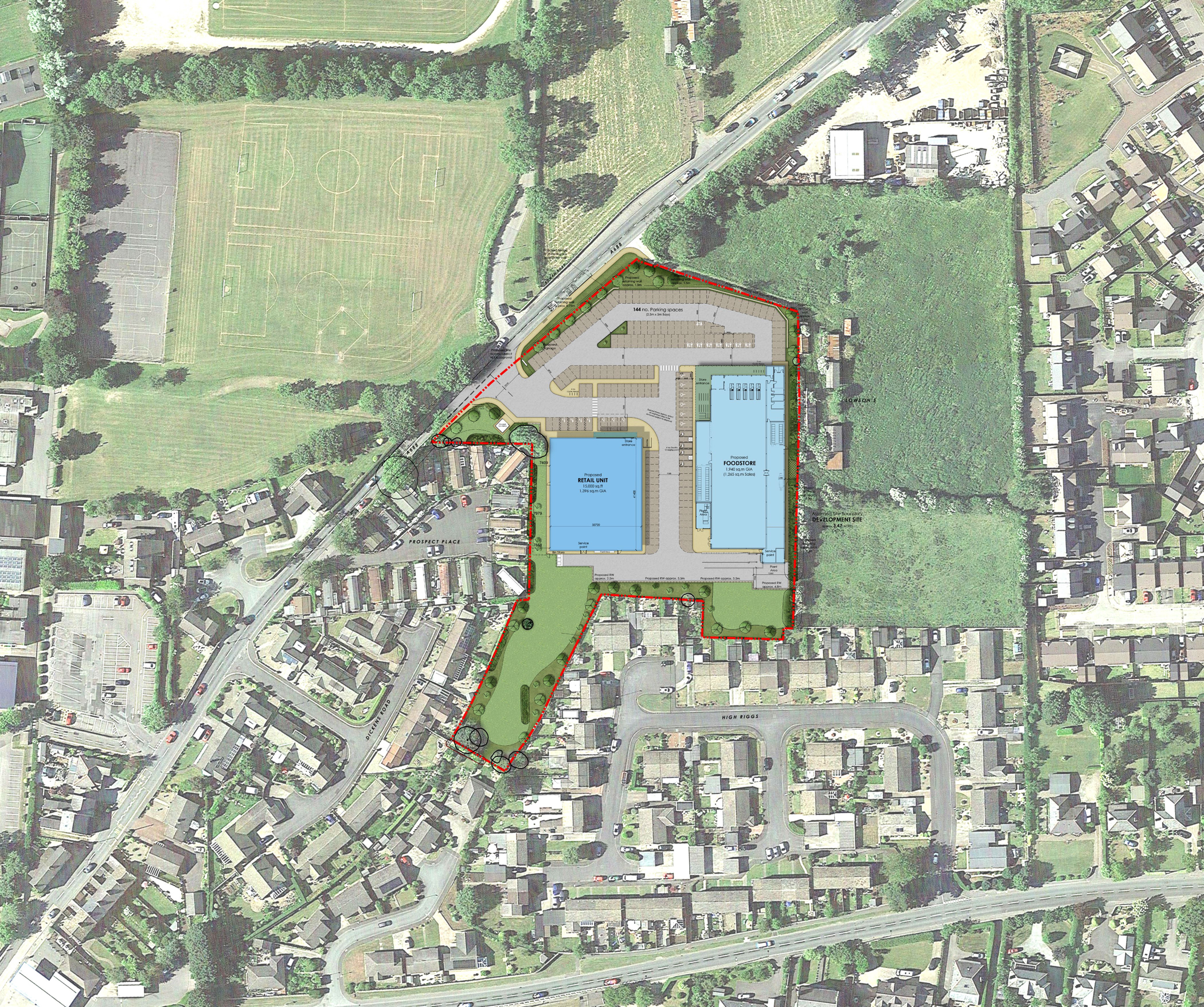 Barnard Castle Shopping Centre Site Plan